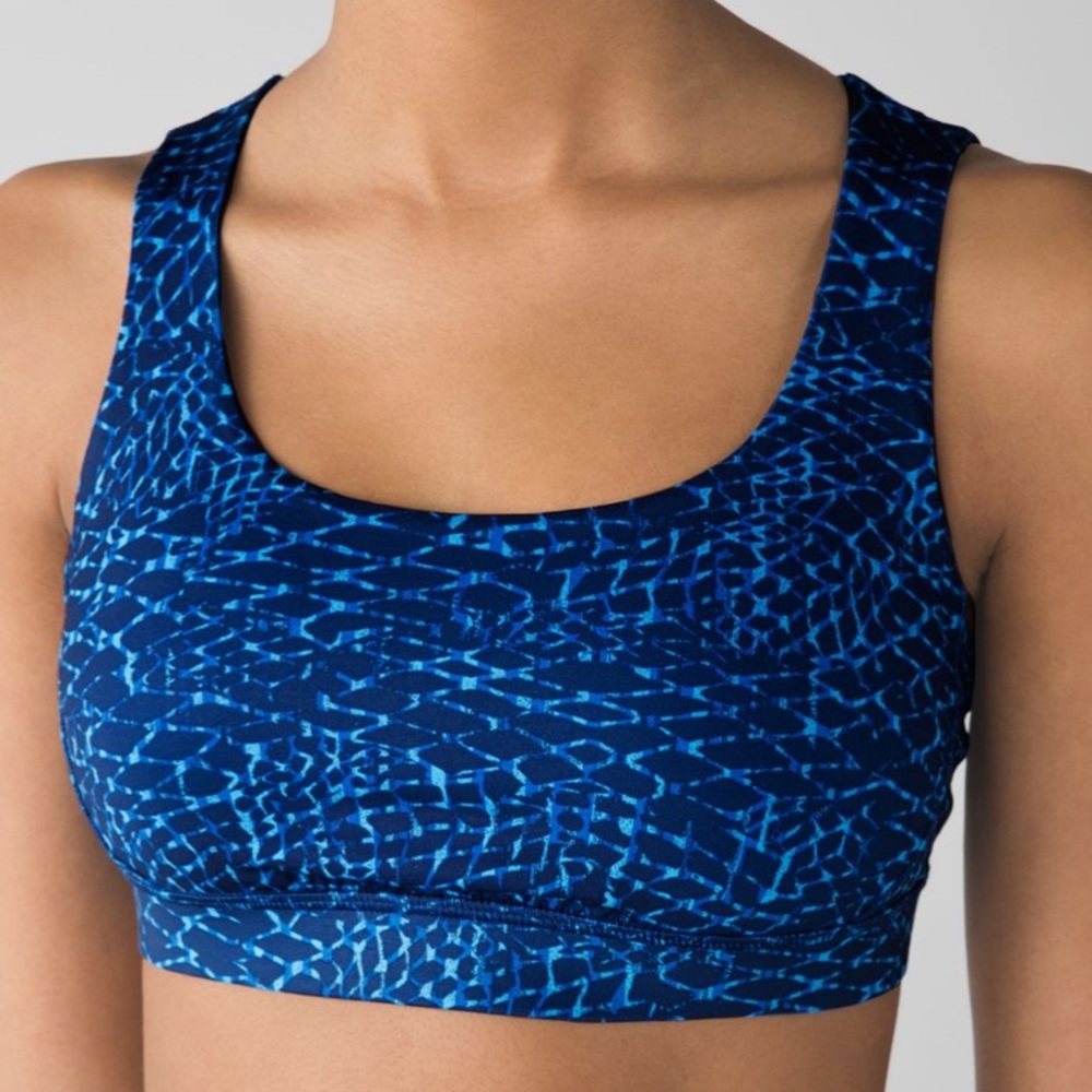 Lululemon Energy Bra (Exhale) Kayak Hero Blue